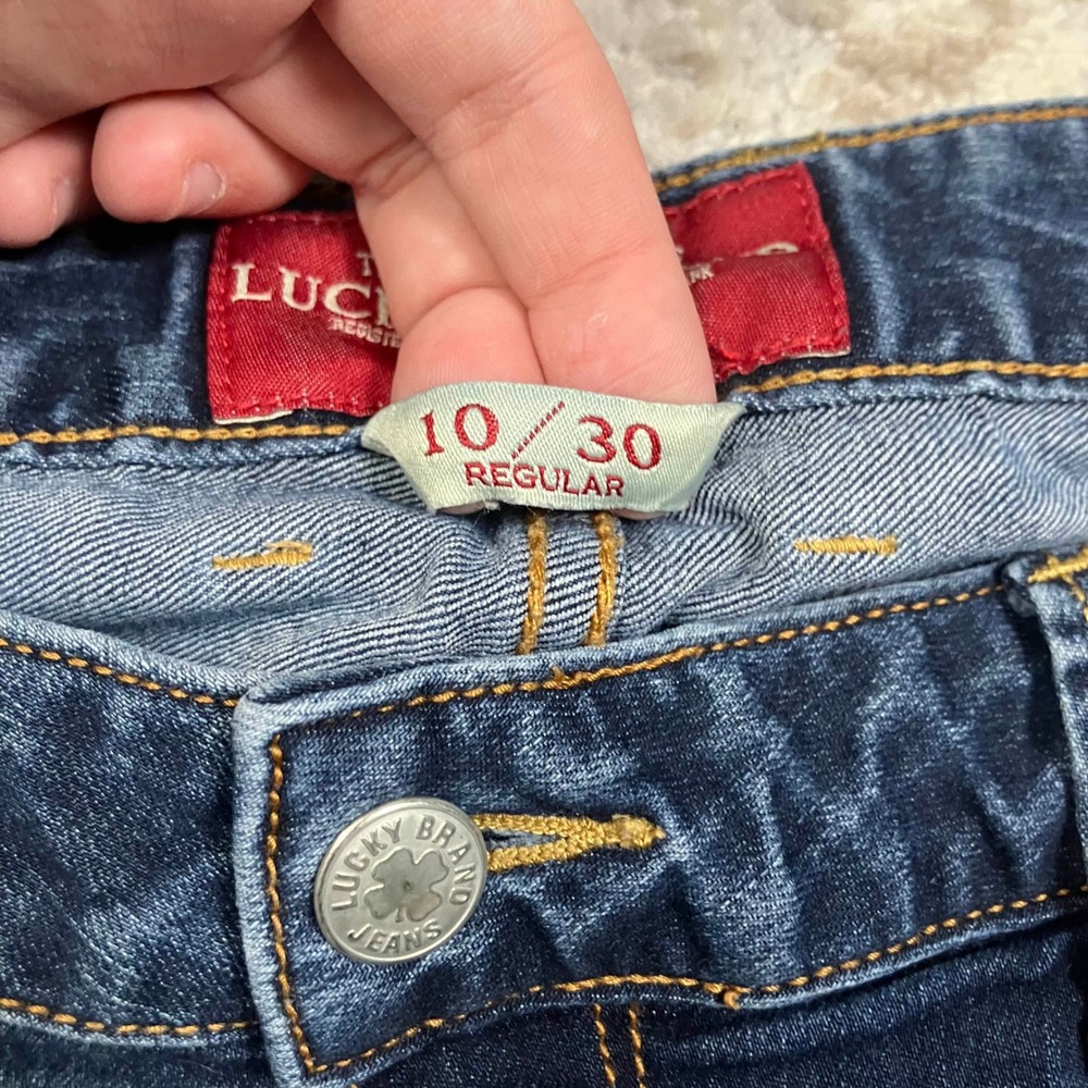 Lucky Brand Lola Straight Jeans Womens 10 30 Blue Denim Classic Fit - Picture 4 of 14
